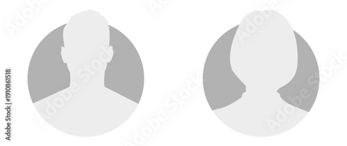 Vector flat illustration. Avatar, user profile, face icon, profile picture. Suitable for social media profiles, icons, splash screens and as a template.