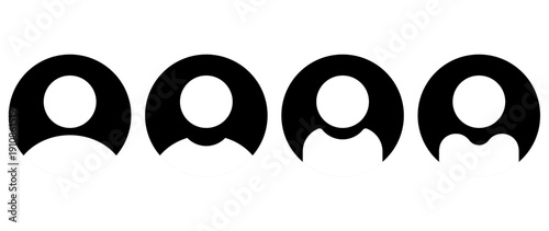 Vector flat illustration. Avatar, user profile, face icon, profile picture. Suitable for social media profiles, icons, splash screens and as a template.