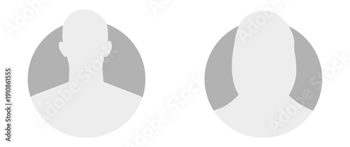 Vector flat illustration. Avatar, user profile, face icon, profile picture. Suitable for social media profiles, icons, splash screens and as a template.