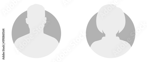 Vector flat illustration. Avatar, user profile, face icon, profile picture. Suitable for social media profiles, icons, splash screens and as a template.