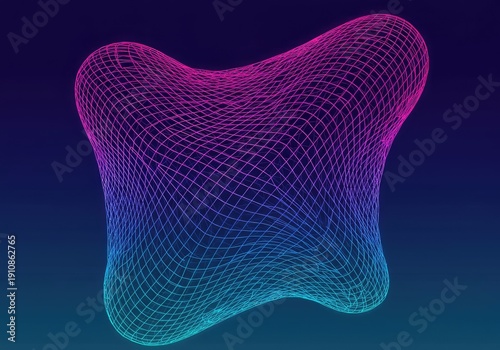 Chaotic grid structure melting and warping in vibrant hues, creating an unsettling yet dynamic abstract background texture ,digital art ,dynamic ,broken