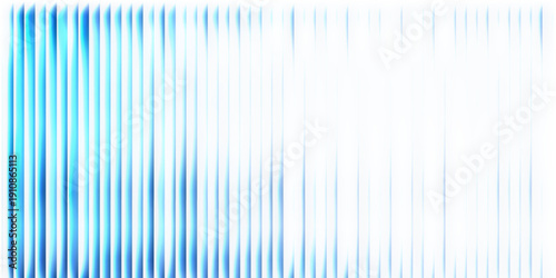 Vector ribbed glass texture background. Blue white grey green ribbed glass. Mesh gradient. acrylic ribbed bath surface. Reeded glass background semitransparent overlay. Bath wall window