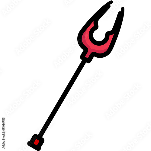 Futuristic Energy Weapon Vector Illustration Flat Design Isolated for Gaming Asset and Graphic Design Resource