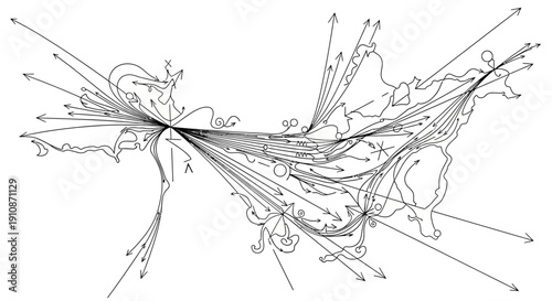 Complex 3d mathematical diagram with various symbols and equations representing advanced calculus concepts in a multilevel architectural structure