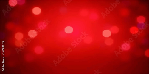 Wallpaper Mural Abstract red bokeh background with glowing lights and festive decoration Torontodigital.ca