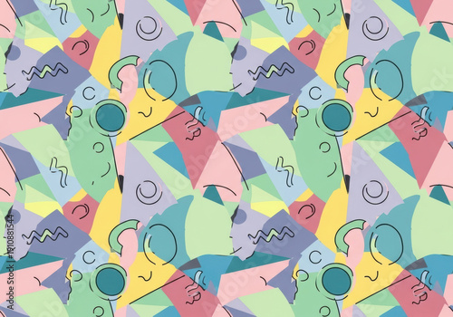 Modern Memphis Seamless Pattern