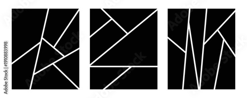 Comic Style Photo Frame Collage Template. 5 Panels,eps.10