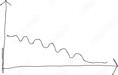 Hand drawing down diagram with white background.
