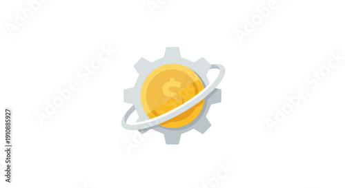 Saturn Planet with Ring System.