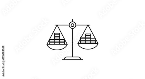 Scales of justice balance equality.