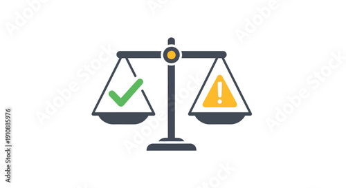 Scales with Check and Warning Signs.