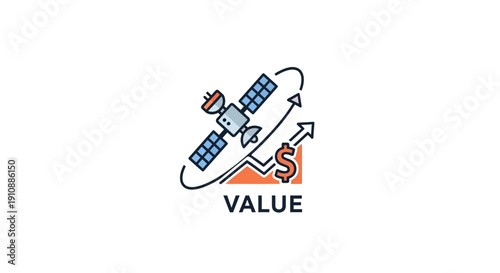 Satellite Dish with Growing Value.