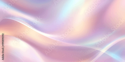 Smooth abstract background featuring flowing purple and pink waves with a soft silk texture and blue light patterns in a wavy vector illustration design