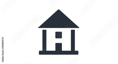 Simple House Icon Symbol Illustration Design.