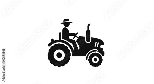Red vintage agricultural tractor toy isolated on white background for farming and transport industry model