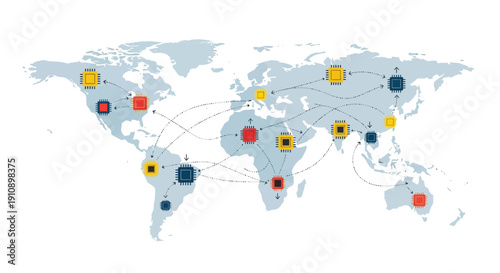 Global Microchip Network Connections
