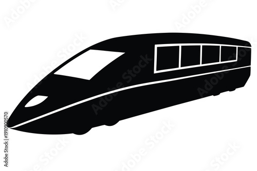 High-Speed Train, Modern Express Transport Icon