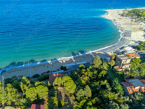Tableau sur toile Soverato, Catanzaro Province, Calabria, Italy, Ippocampo Bay, beach