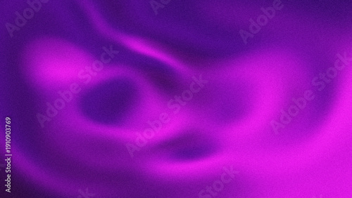Fotografie Abstract background of purple and magenta fluid waves with retro grain texture
