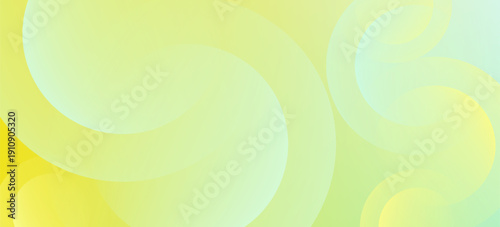 Minimalist banner background green and yellow gradations circle shape.modern.vector eps 10