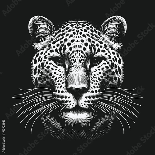 Intense Leopard Portrait: A Study in Focus and Detail.