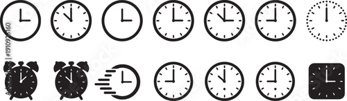 collectionofvariousanalogclockicons