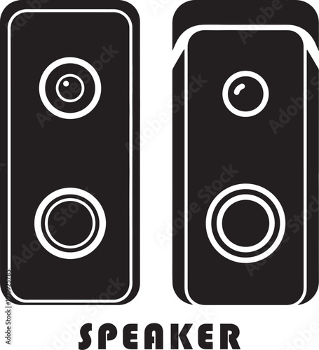 Graphic illustration of two speakers