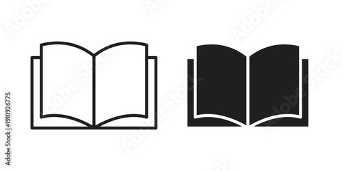 Books icon illustrations. Pack of vector icons for ui ux