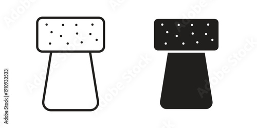 Cork icon illustrations. Pack of vector icons for ui ux