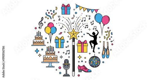 Celebration Party Icons and Elements.