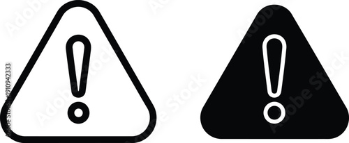 Warning Signs with Exclamation Mark