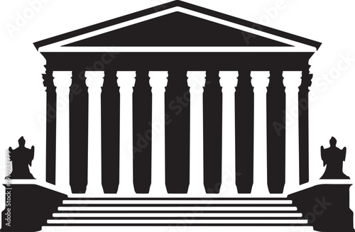 Supreme court building icon