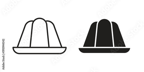 Jelly icon illustrations. Pack of vector icons for ui ux