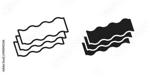 Lasagne icon illustrations. Pack of vector icons for ui ux