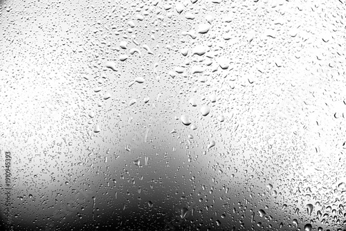 Wallpaper Mural Realistic water droplets on the transparent window. Torontodigital.ca