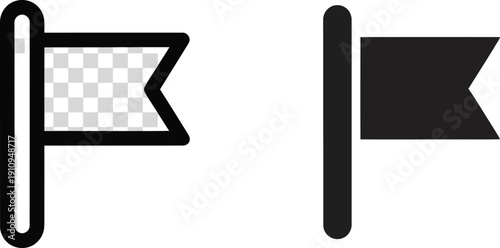 Flag icons for marking or marking labels