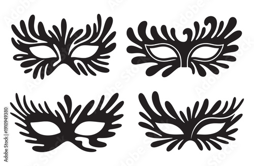 Close up of a stylized eye with long dramatic eyelashes