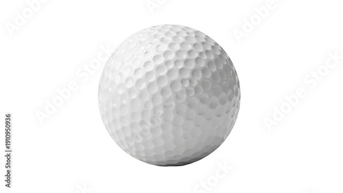 Golf ball in flight isolated on transparent background