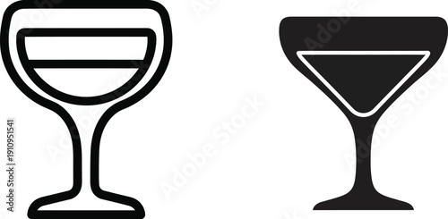 Cocktail Glass Icons