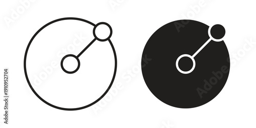 Radius icon illustrations. Pack of vector icons for ui ux