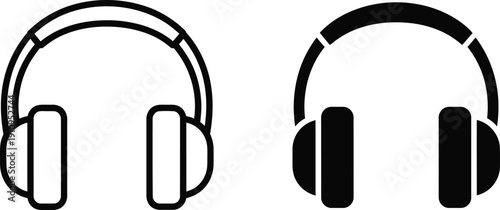 Headphones Icon Set