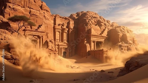 Ancient Desert City - A Journey Through Time and Sand.
