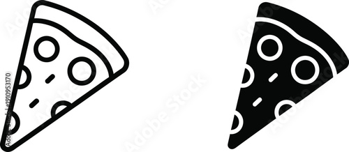 Pizza Slice Icon Set