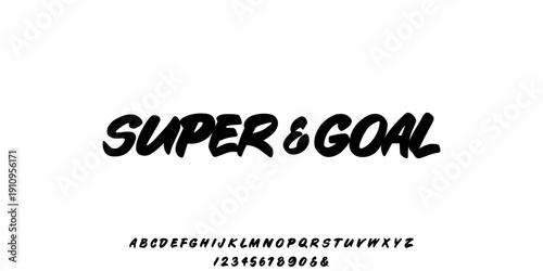 Elegant Font. Groovy Font. Graffiti Font. Creative Hand Drawn Uppercase and Lowercase. Street Art Classic Lettering Fashion Designs Typography modern decorative vintage concept vector