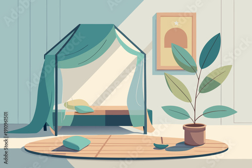 interior of a hotel room