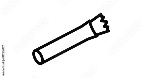 Simple drawing of a chocolate bar black outline silhouette