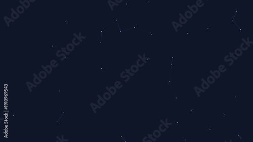 Abstract Dark Blue Background with Subtle Moving Particles and Dust Specks.