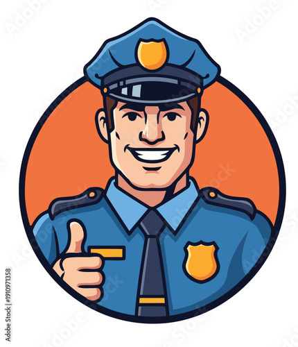 vector police officer