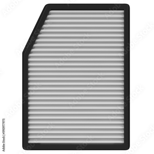Car Air Filter isolated on transparent background