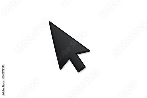 Free Download Black mouse cursor pointer icon moving on screen, clicking, selecting, navigating user interface elements - GFXLoad